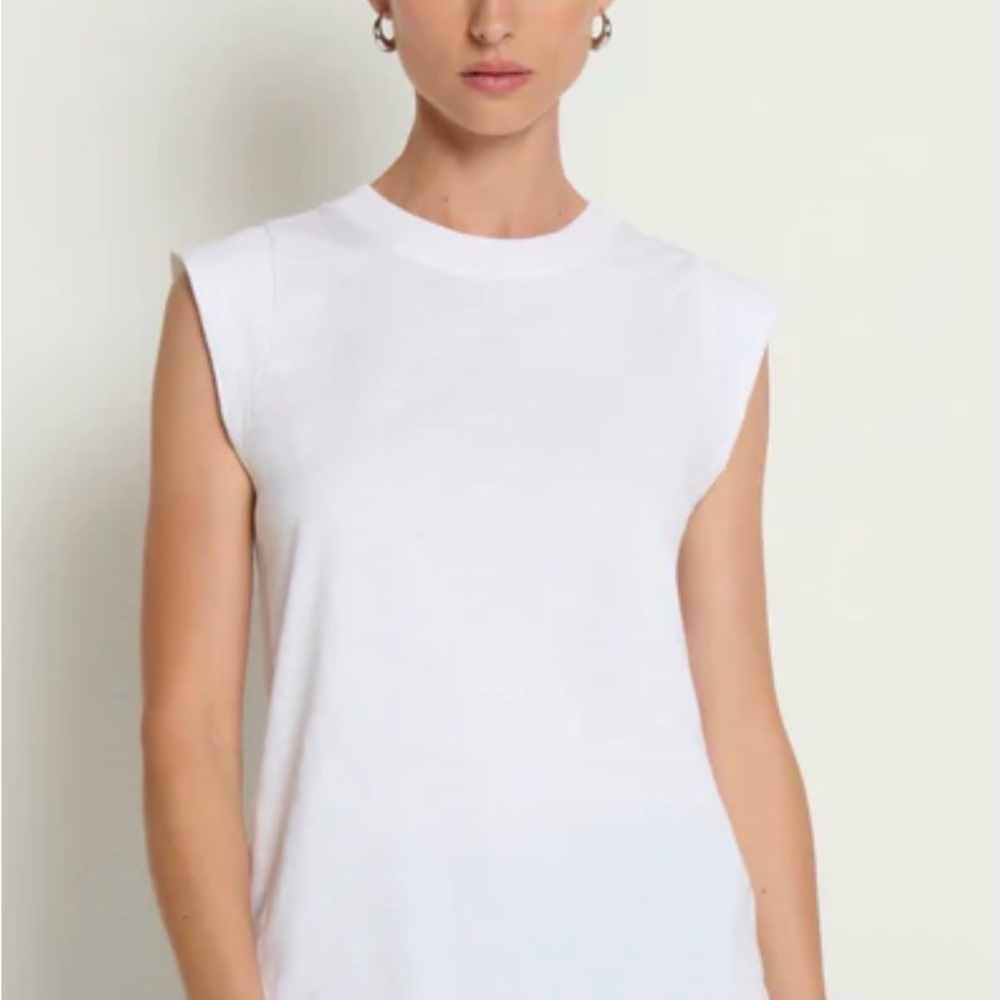 Nation LTD White Muscle Tee
